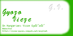 gyozo vicze business card